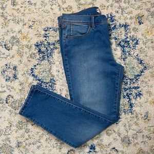 Free People cropped straight leg jeans
